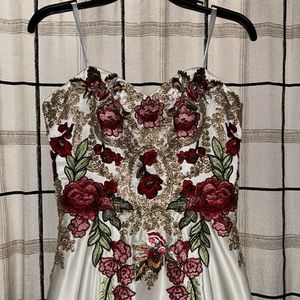 Floral/White Prom Dress